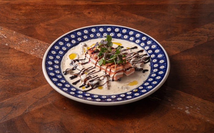 サーモンの<wbr>ミルフィーユ仕立て