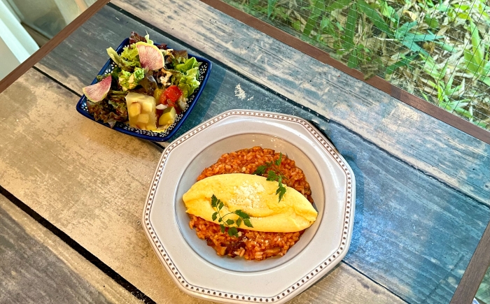 オムライス<wbr>トマトソースの<wbr>オムライスリゾット